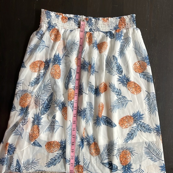 NWT Live Life on the Beach CUPSHE Comfy Vacation Pineapple Skirt - Picture 7 of 10